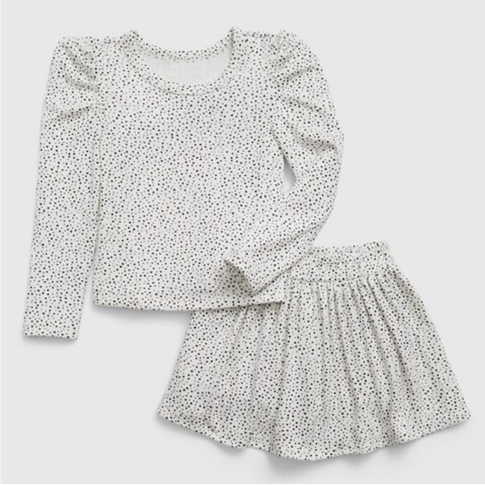 Gap Toddler, off white, Softspun Skort Outfit Set, 5 years